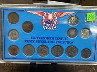 US 20TH CENTURY PENNY NICKEL DIME COLLECTION