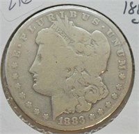 1883 CC MORGAN DOLLAR  G