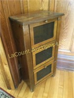 vintage pie safe cabinet stand
