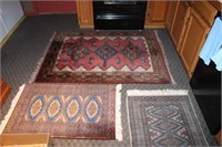 (3) Hand Made Oriental Style Rugs