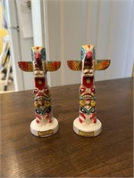Vintage Totem Poles S&P Shakers