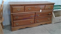 7 drawer dresser 58x32x15 inches