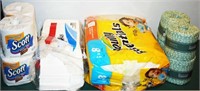 Paper Toilet, Napkins, Towels Lot