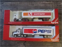 Herpa HO Scale 1:87 Pepsi Safeway Transport Trucks
