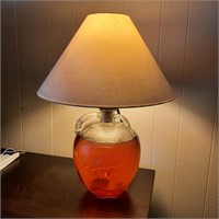 Unique Liquid Filled Glass Apple Lamp