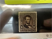 222 UNUSED HI GRADE 1890 LINCOLN STAMP