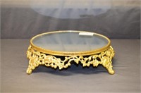 Gold Gilded Mirrored Perfume Tray