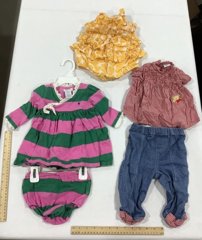 Baby Girl Clothes Sz 6m & 9m