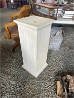 Wood pedestal