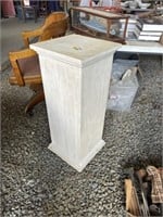 Wood pedestal