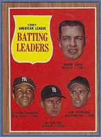 1962 Topps #51 Batting Ldrs Al Kaline Norm Cash