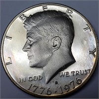 1976-S Silver Kennedy Bicentennial Half Dollar