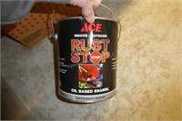 Oil base enamel paint, Ace Rust Stop, metallic alu