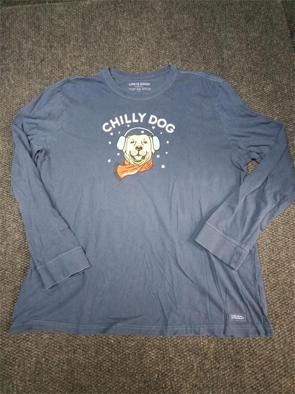 Life is Good Chilly Dog crusher tee, XXL