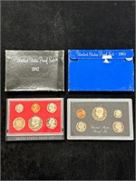 1982 & 1983 US Proof Sets in Boxes