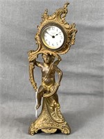 New Haven USA Victorian Figural Clock