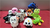 10 new with tags beanie boos and babies