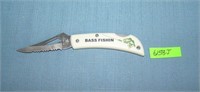 Bass fishing pocket knife