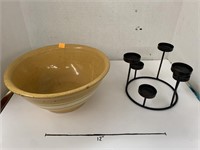 Bowl and Candle Holder