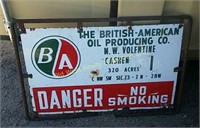 Porcelain Oil Well Lease Sign