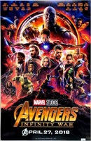 Autograph Avengers Infinity War Poster