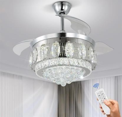 $202 Fandelier Crystal Chandelier Fan