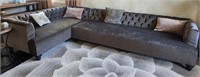 L - LARGE SECTIONAL SOFA W/ TOSS PILLOWS (L4)