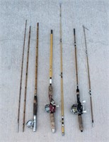 Vintage Zebco, Eagle Claw & Bamboo Rods/Reels