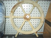 Mini Wooden Decor Ships Wheel