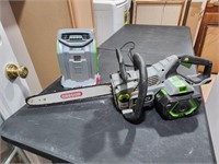 Cordless chainsaw - EGO 56 volt lithium- works