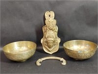 Brass Paper Clip, Bowls and Accent Piece