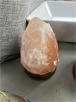 Small salt rock lamp
