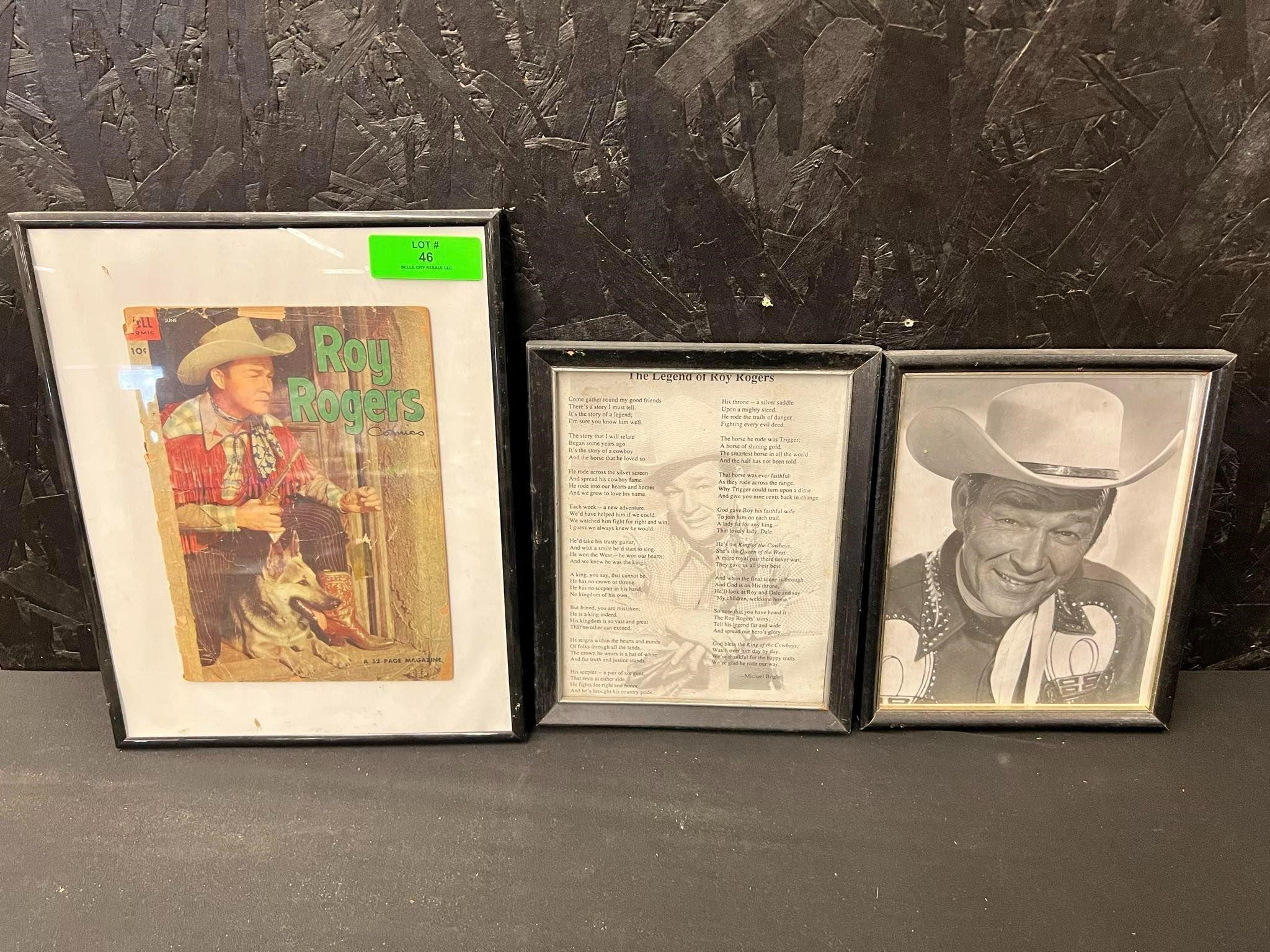 ROY ROGERS Lot of 3 Comic Book, Still Photo