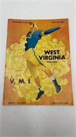 Vintage 1953 football program WV vs VMI (pic of