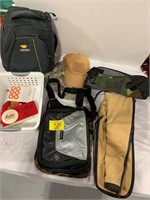 GUN CASES, NRA HAT, MOUNTAINSMITH BACKPACK,