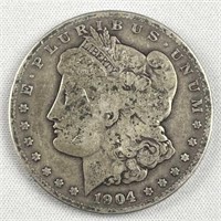1904-S Morgan Silver Dollar, US $1 Coin