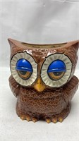 7 inch Ceramic Sleepy Owl Planter Pot