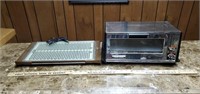 Vtg Salton Hot tray & GE Toaster Oven.