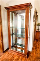 1-pc. Illuminated China Cabinet w/4-Glass Shelves