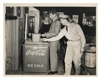JOHN F. KENNEDY, Coca Cola Machine Photo