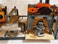 Delta Scroll Saw, Craftsman Router w/ Table