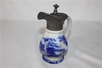 Ironstone Flo Blue Syrup Dispenser