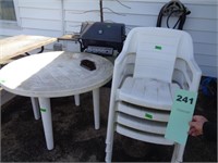 5 Piece patio table/chairs