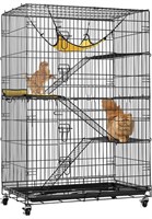 VIVOHOME 4-Tier 49 Inch Collapsible Metal Cat Cage
