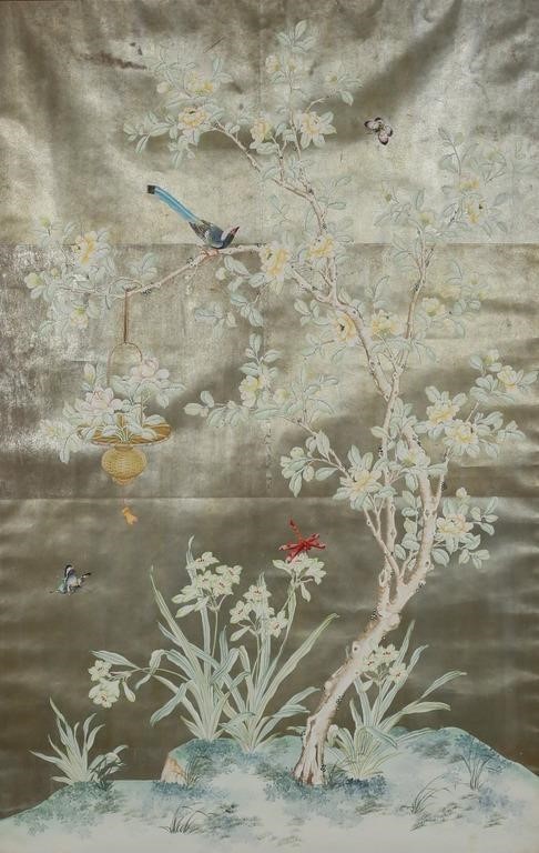 Gracie Style Hand Painted Wallpaper Panel