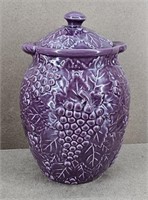Grape 11" Ceramic Canister