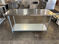 60” x 24” x 34” Stainless Table