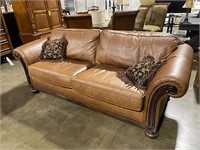 Bernhardt Brown leather sofa