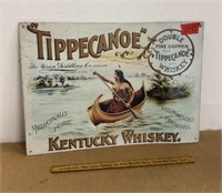 Tippecanoe Kentucky Whiskey Metal Sign