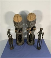 Wooden Statuettes - Esculturas de Madeira